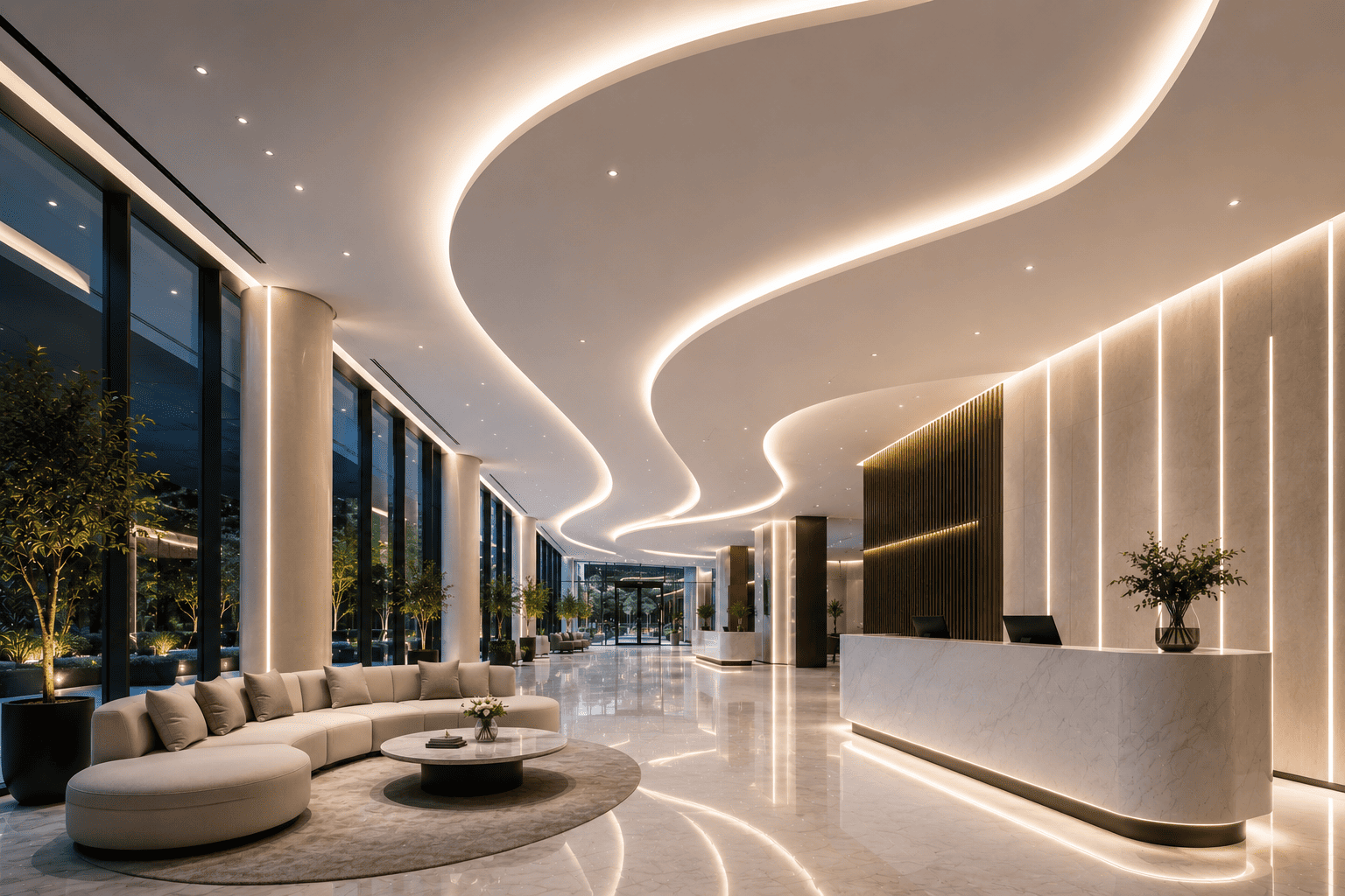 Architectural lighting installation