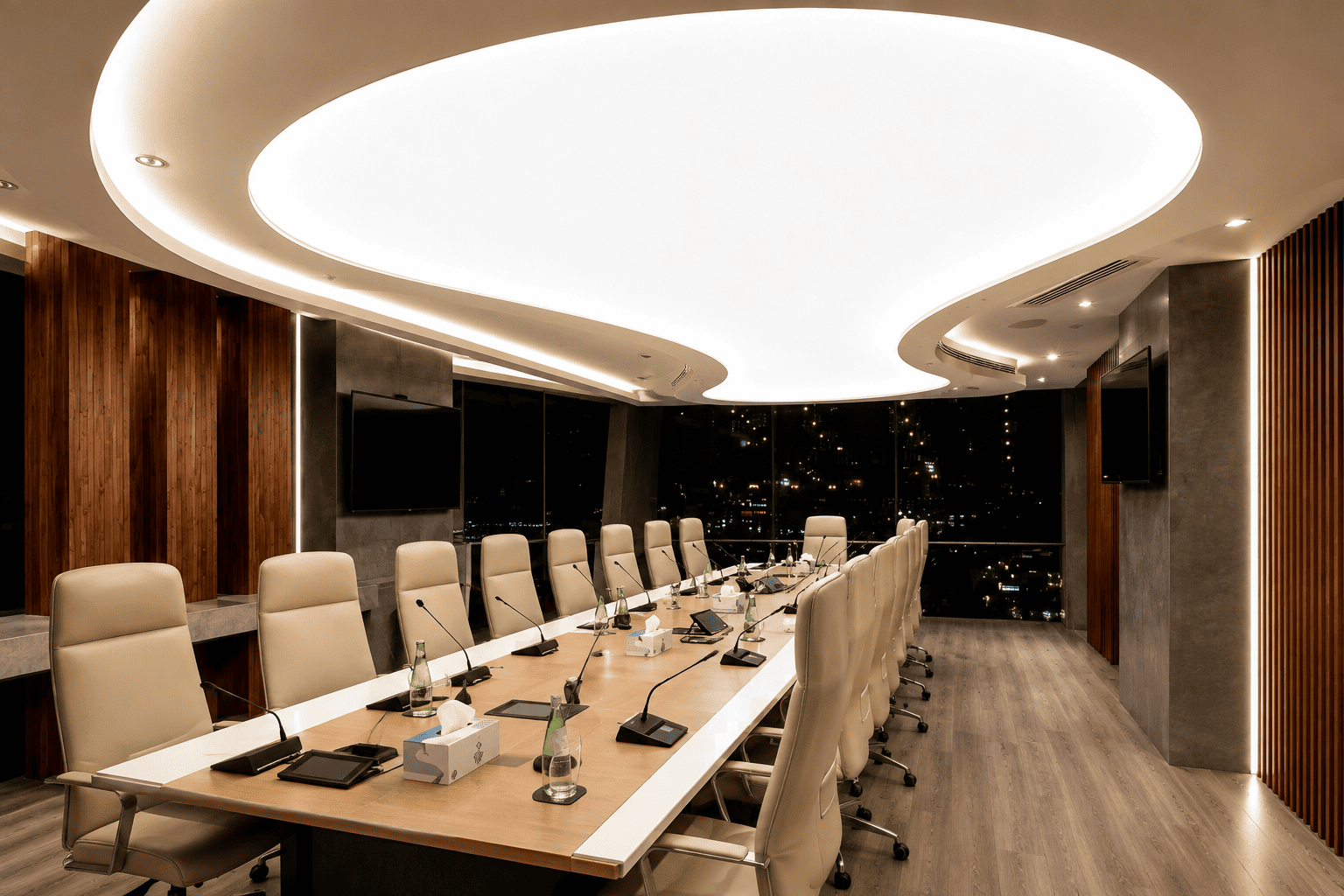 Installed and commissioned ceiling